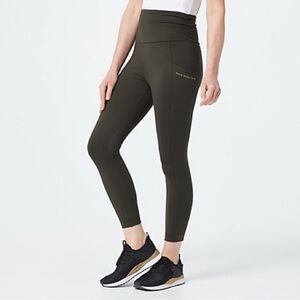 Peace Love World MIND BODY LOVE Ruched High Waisted Leggings size MP